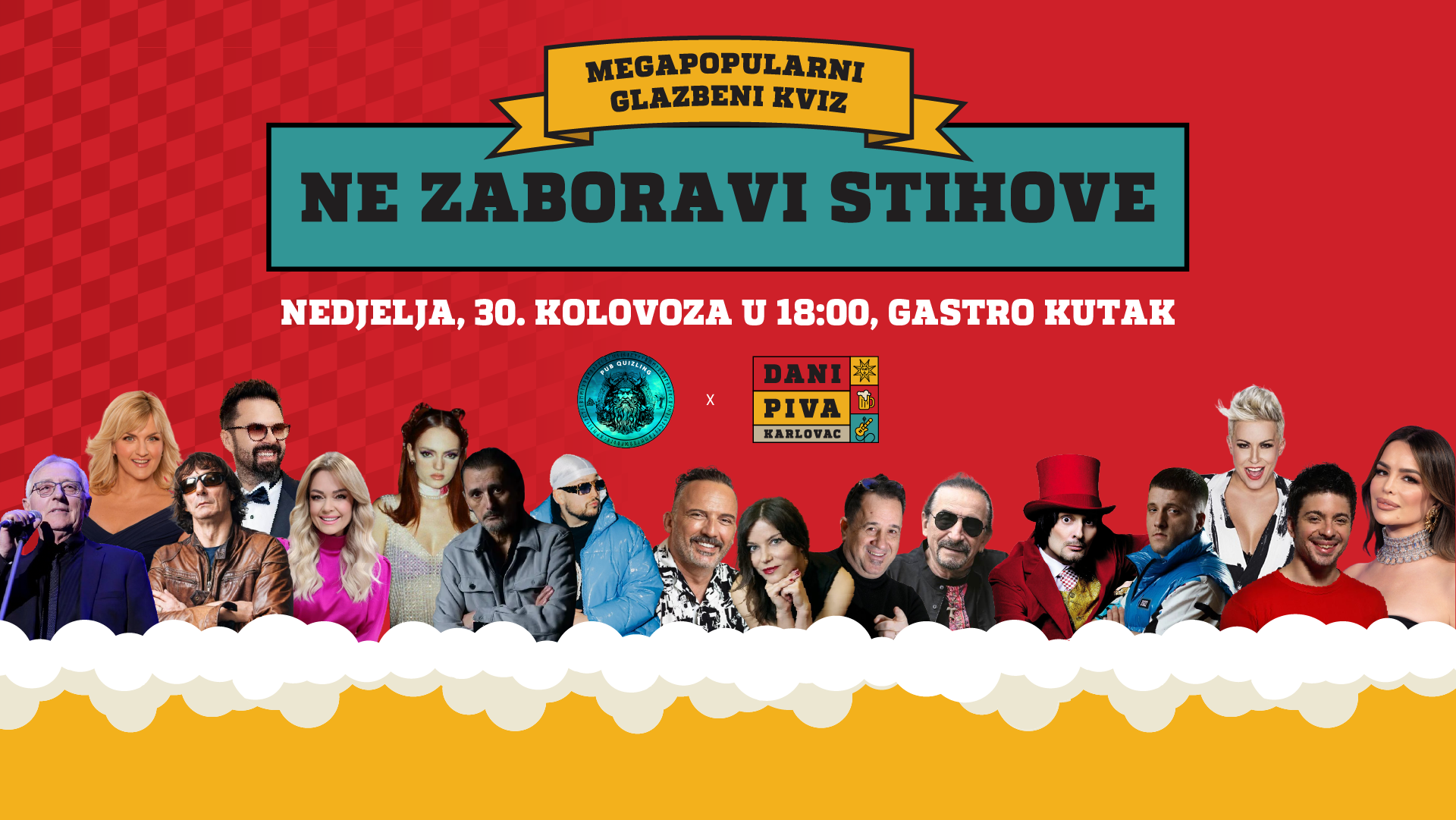 NE ZABORAVI STIHOVE – the mega-popular music quiz is coming to Karlovac for the first time!
